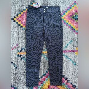 Stylish Zebra Print Women Jeans